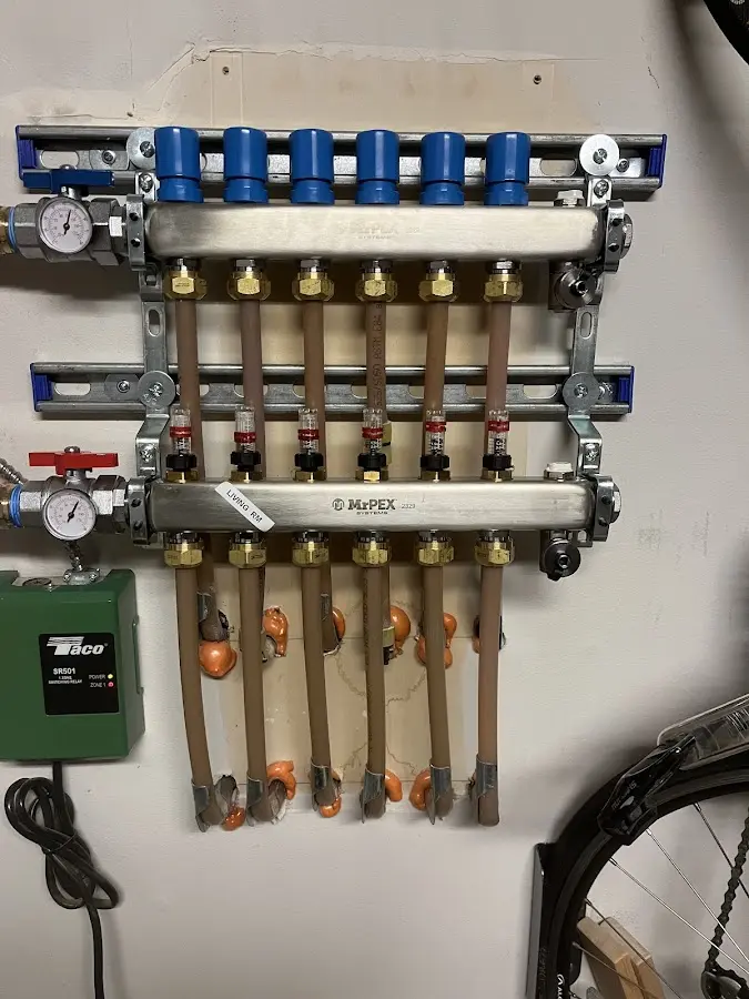 Plumber performing Leak Detection at a residential property in Charter Oak